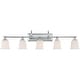 preview thumbnail 3 of 1, Nicholas 5-Light Bathroom Vanity Light in Polished Chrome