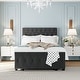 preview thumbnail 15 of 40, Storage Bed Metal Platform Bed with a Big Drawer. Grey - Twin