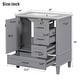 preview thumbnail 42 of 47, 30" Bathroom Vanity, Bathroom Cabinet with Sink Combo Set, Bathroom Storage Cabinet with a Soft Closing Door and 3 Drawers
