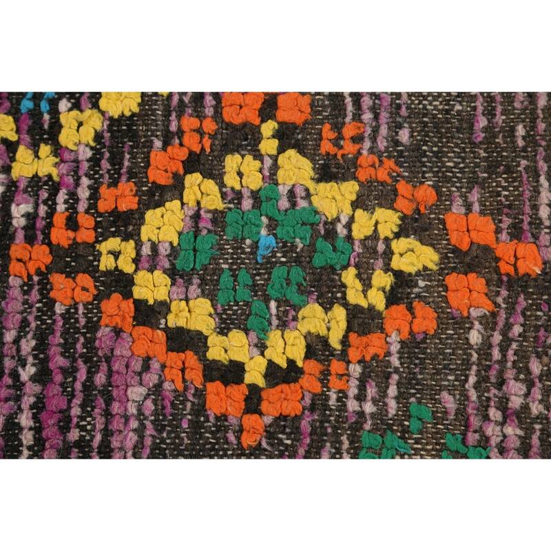 Antique Tribal Moroccan Oriental Wool Area Rug Handmade Foyer Carpet - 5'0" x 9'1"