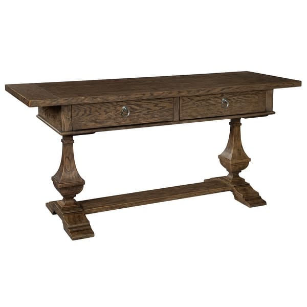 slide 1 of 1, Hekman Slab Top Console Table Wexford Brown