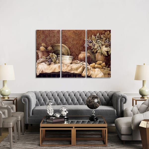 slide 3 of 3, iCanvas "Rustic Reflections" by Linda Thompson 3-Piece Canvas Wall Art Set 40x60x0.75