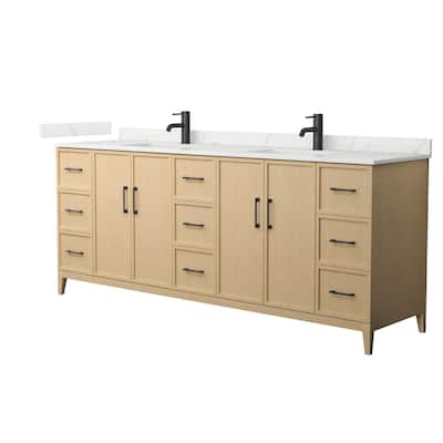 Wyndham Collection WCH717184D-QTZ-UNSMXX Elan 84" Free Standing Double