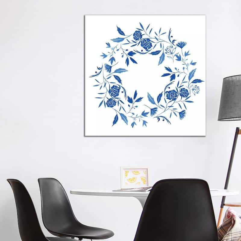 iCanvas "Indigo Halo II " by Isabelle Z Canvas Print - 37x37x1.5