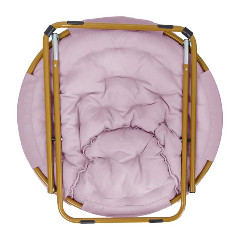 Folding XL Saucer Chair for Dorm or Bedroom