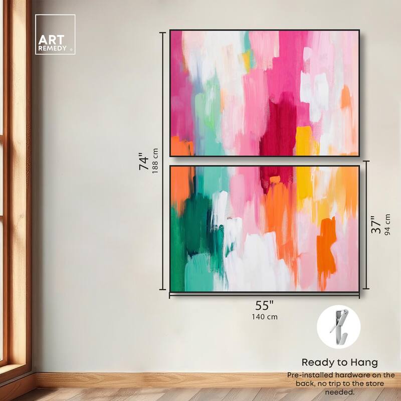 Playful Palette III Canvas Set of 2 by Art Remedy