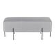 preview thumbnail 7 of 13, Strick & Bolton Blythe Upholstered Bench - N/A Grey Fabric