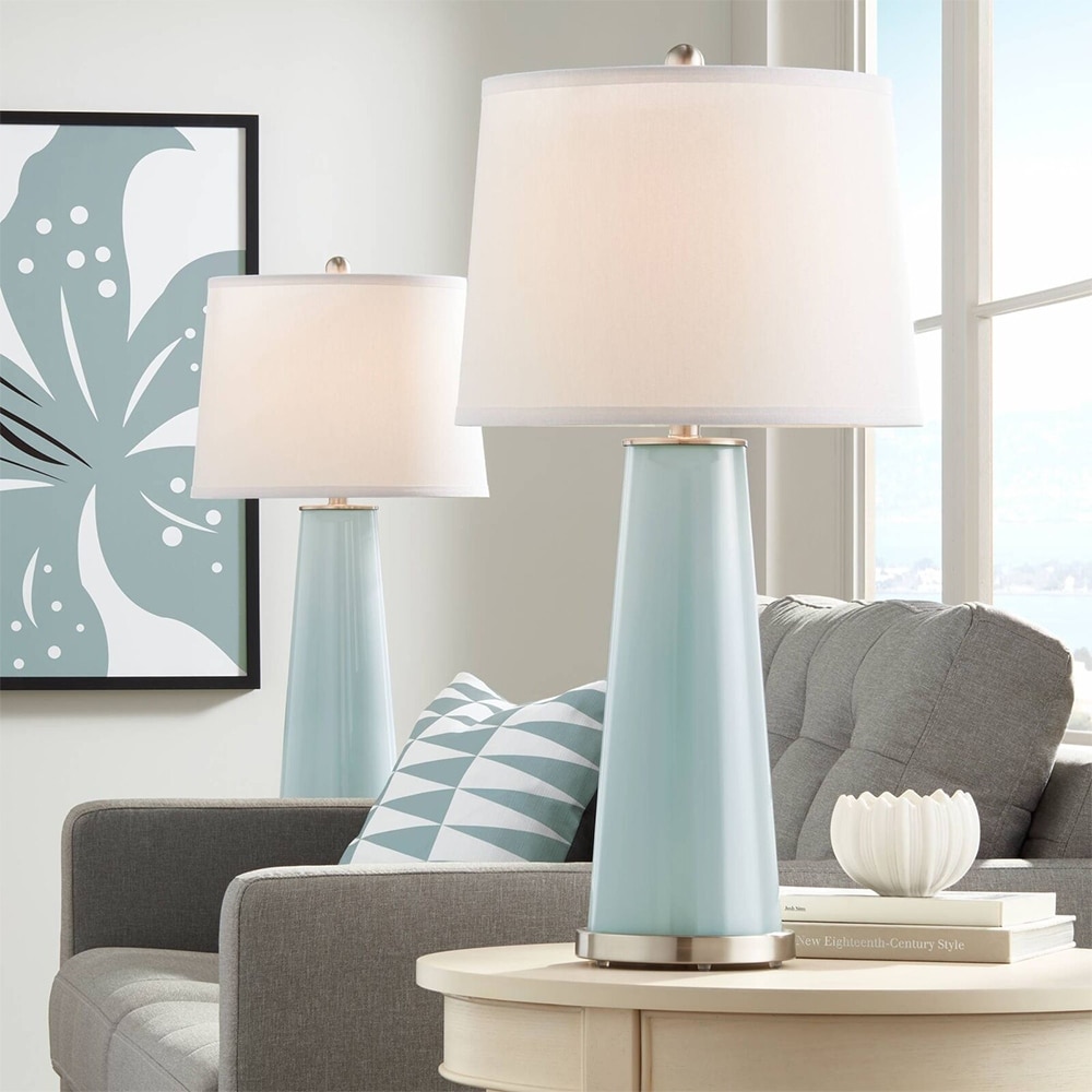 Sphere 2 light outlet glass table lamp