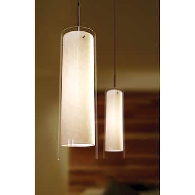 View 1-light Satin Nickel 3000K LED Pendant