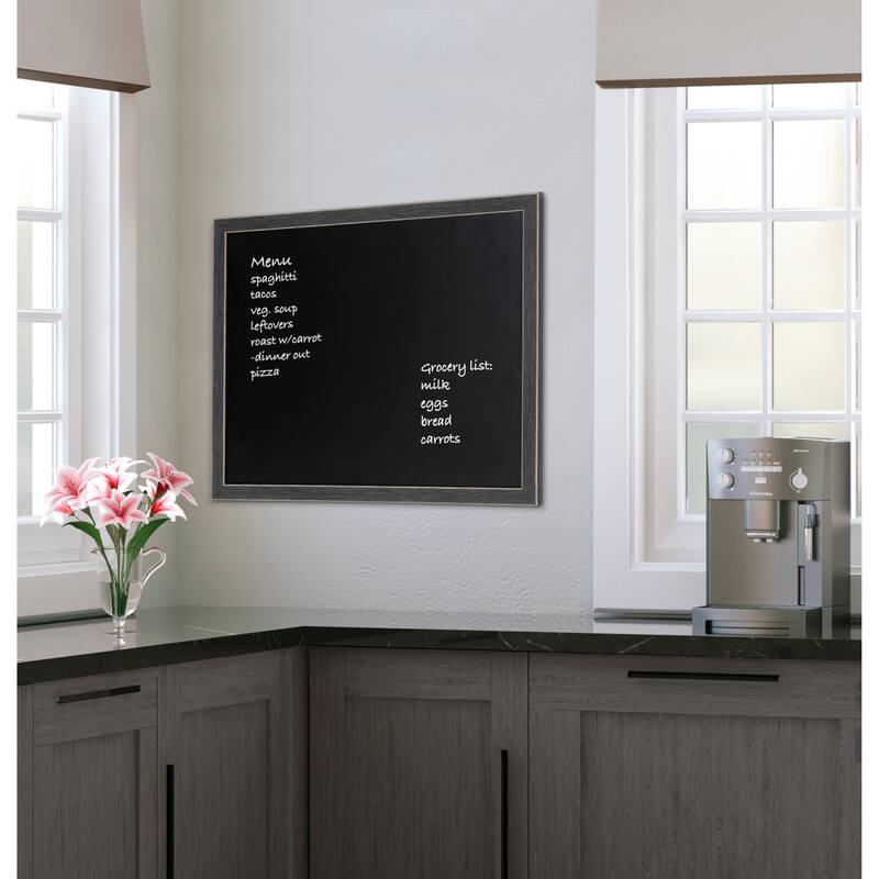 Black Framed Magnetic Chalkboard