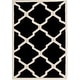 preview thumbnail 66 of 84, SAFAVIEH Handmade Chatham Eppie Modern Moroccan Wool Rug 2' x 3' - Black/Ivory - Rectangle