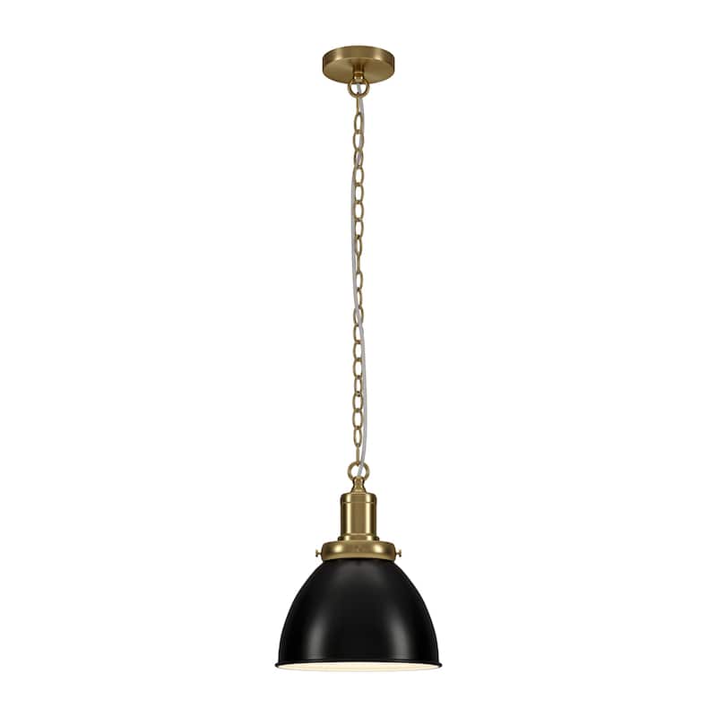 Elodie 12" Wide Pendant with Metal Shade - 12" Wide