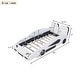 preview thumbnail 4 of 10, Wood Twin Race Car Platform Kids Bed Frame with Wheels, Safety Rails for Bedroom, White