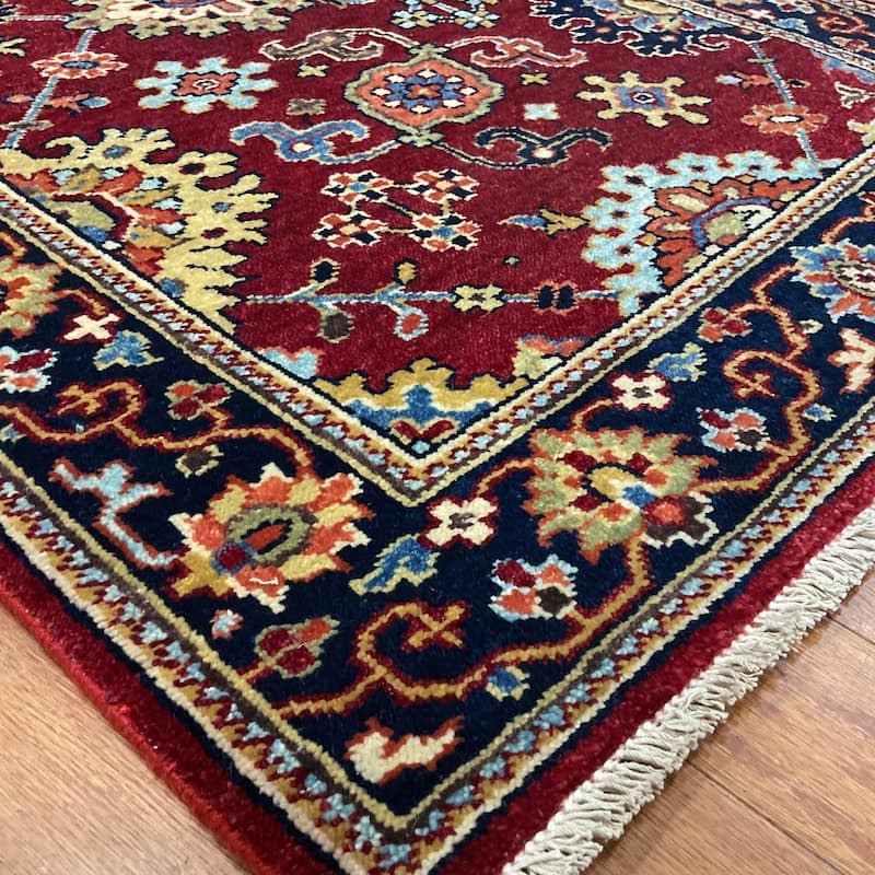 HERAT ORIENTAL Hand-knotted 2'5 x 12' Indo Serapi Wool Runner - 2'5" x 12'2"