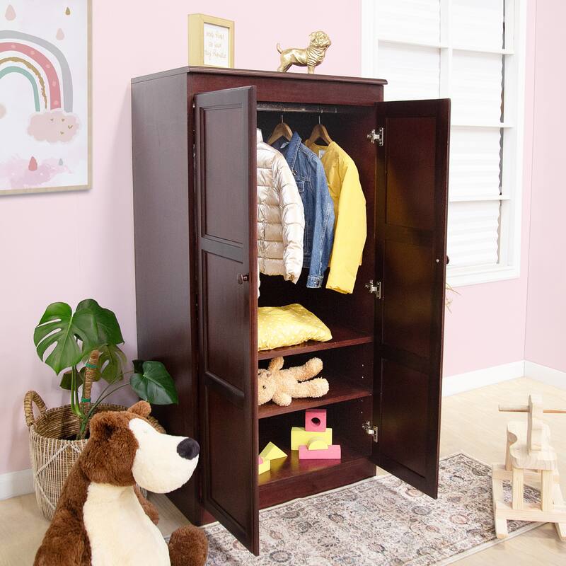 Concepts in Wood Armoire Wardrobe Closet, 5 ft Tall