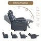 preview thumbnail 33 of 51, Leo Dual Motor Genuine Leather Power Recliner With Power Headrest