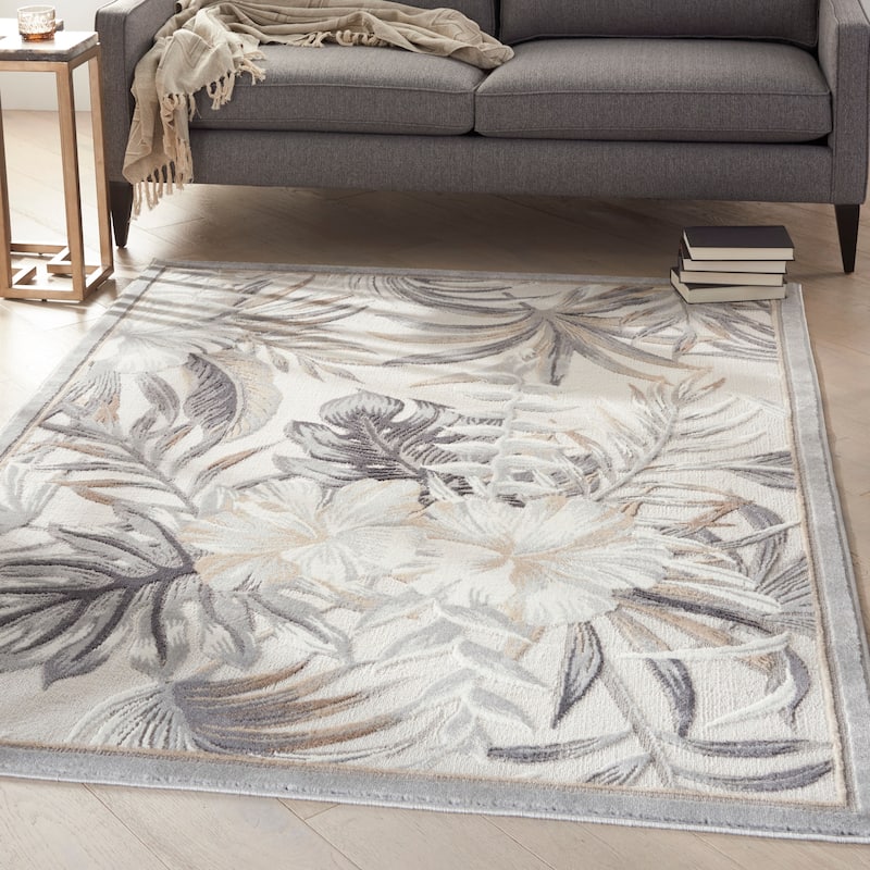 Nourison Seaside Tropical Modern Textured Indoor Rug