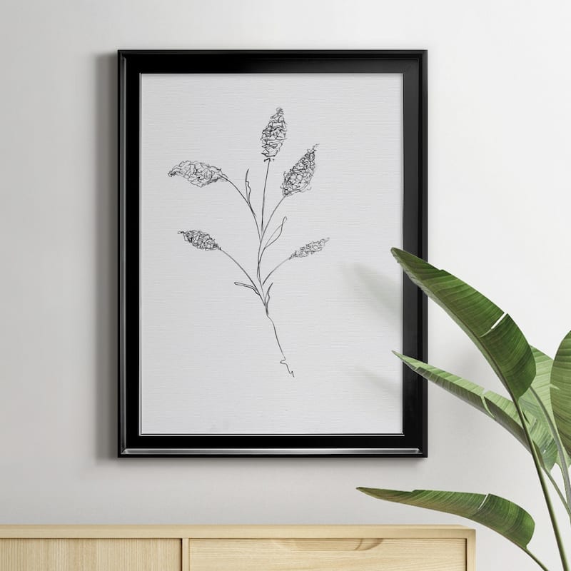 FLORAL SKETCH II Premium Framed Canvas - Ready to Hang