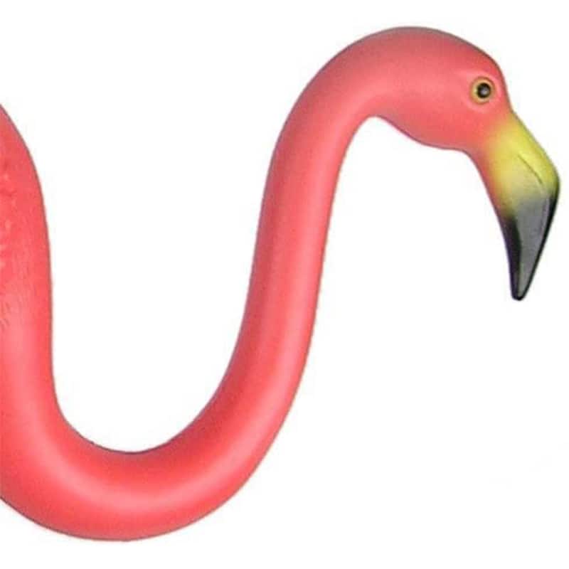 Union Products Outdoor Featherstone Flamingo Yard Lawn Ornament, Set of 2, Pink - 0.5