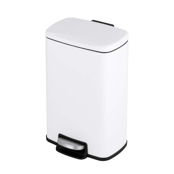 slide 2 of 14, Innovaze 1.3 Gallon Stylish Rectangular Matt Step-on Trash Can