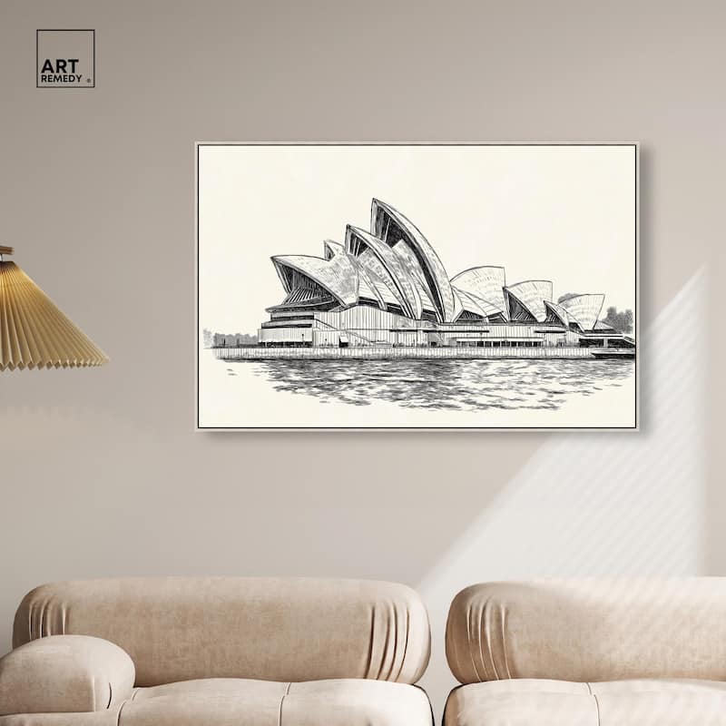 Sails of Sydney Canvas by Art Remedy