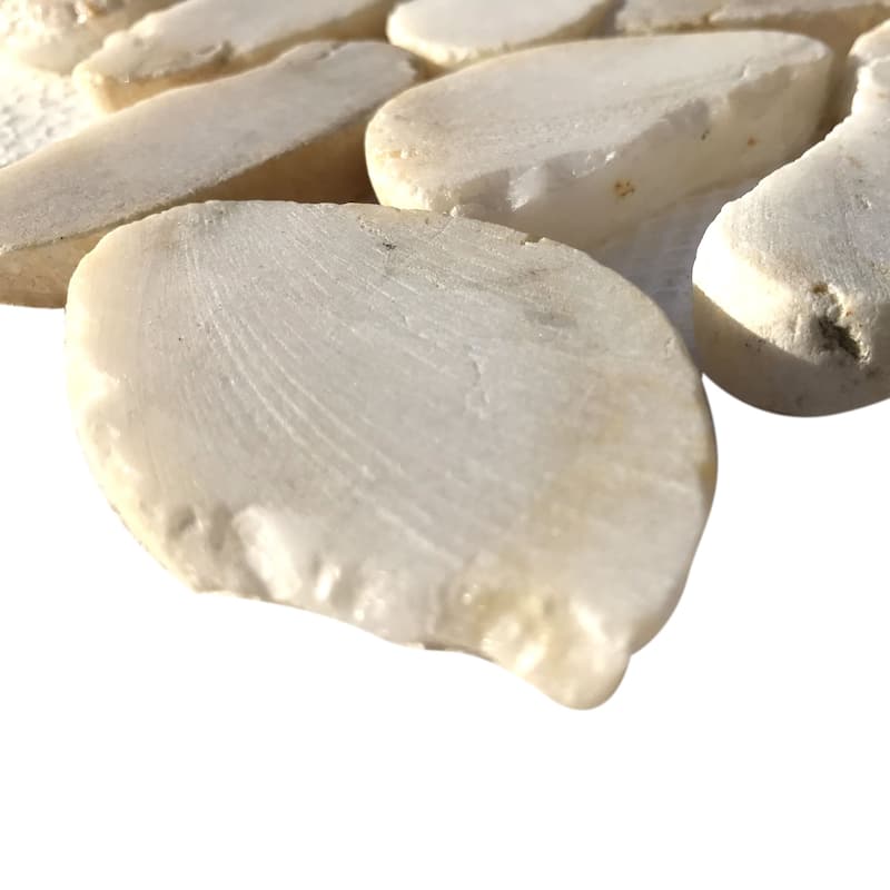 Khaki Natural Stone Sliced Pebble Mosaic Tile