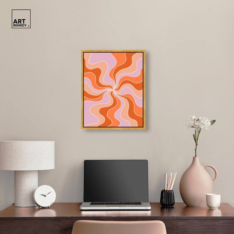 Carnaval Retro Curves II Canvas by Art Remedy