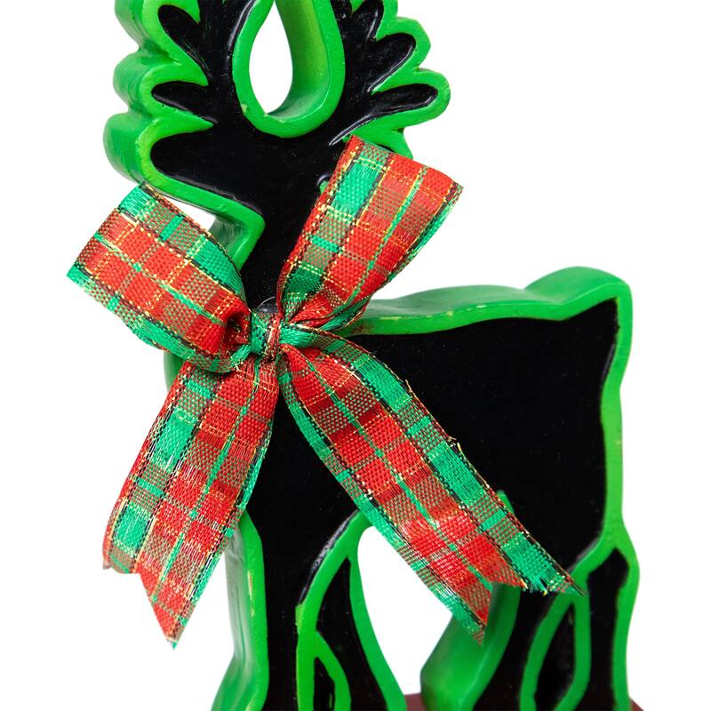 3 Reindeer, Tree, Snowman Chalkboard Christmas Stocking Holders 7"