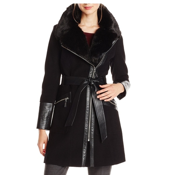Via spiga mixed media coat on sale