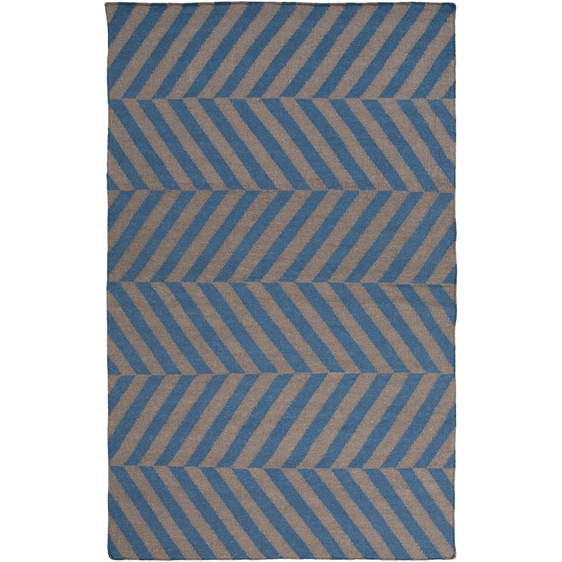 Flatweave Lugano Striped Wool Area Rug
