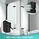 preview thumbnail 4 of 8, i-Homare 35 in. W x 55 in. H Frameless Tempered Glass Tub Door