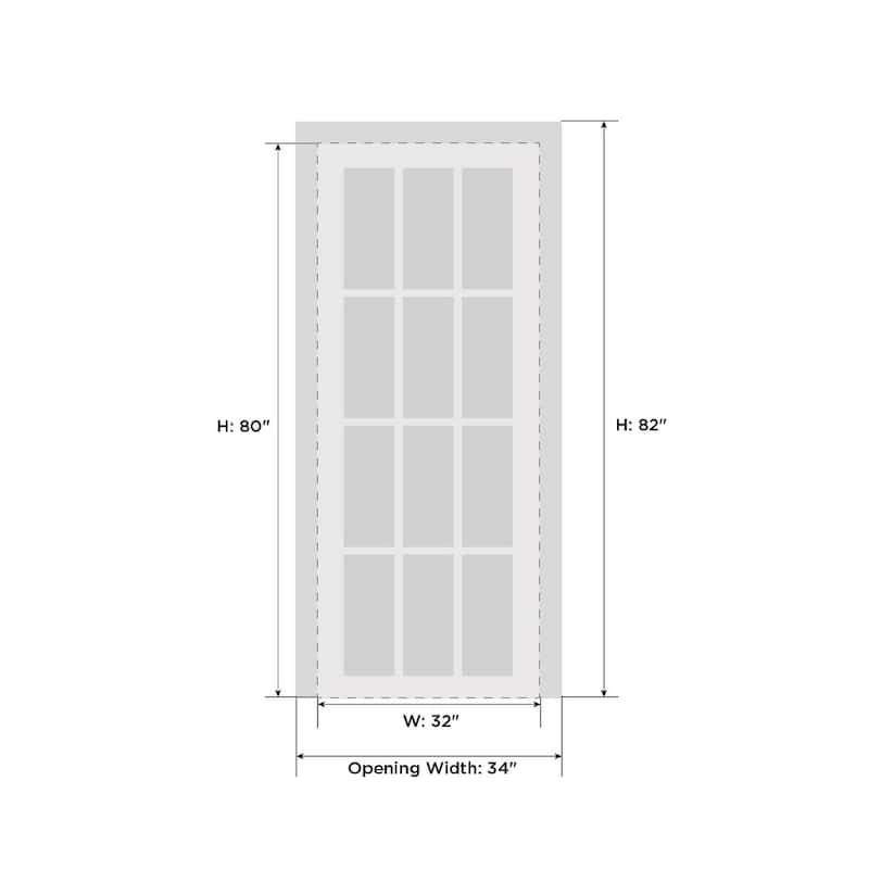 Interior Solid French Door / Mela 0716 Painted White / Single Regular Panel Frame Handle / Bathroom Bedroom Modern Doors