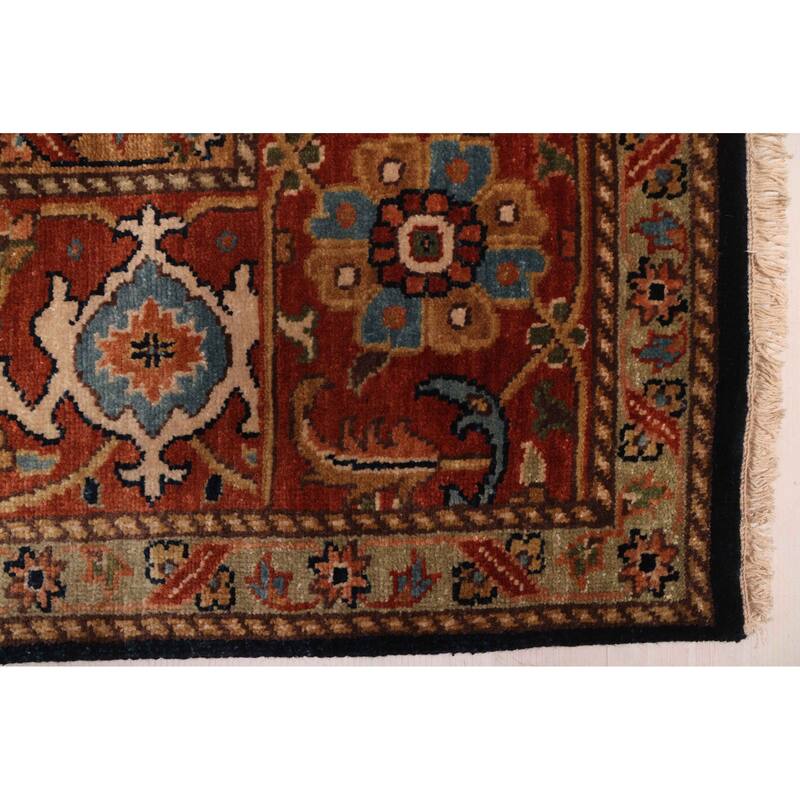 ECARPETGALLERY Hand-knotted Jules Sultane Dark Navy Wool Rug - 8'8 x 11'9