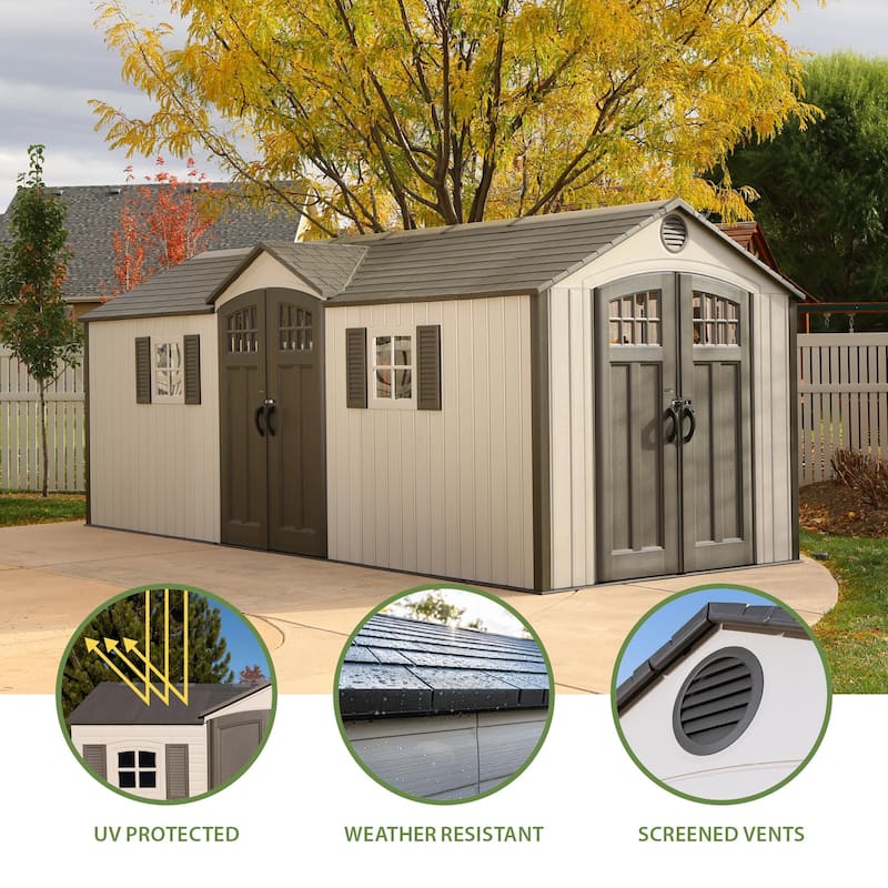 Lifetime 20 Ft. x 8 Ft. Outdoor Storage Shed