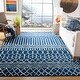 preview thumbnail 11 of 18, SAFAVIEH Tulum Lelya Moroccan Boho Tribal Rug - Navy/Ivory - 5'3" x 7'6"