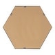 preview thumbnail 46 of 90, Kate and Laurel Rhodes Framed Mid-century Hexagonal Wall Mirror