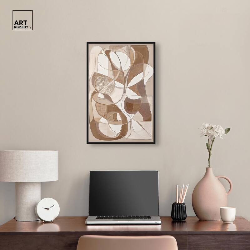 Mocha Dream Canvas by Art Remedy