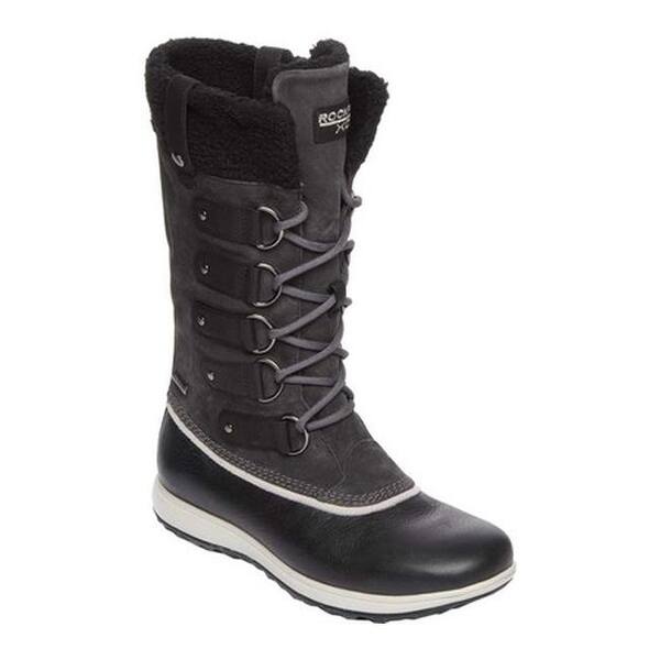 Shop Rockport Women S Xcs Britt High Winter Boot Black Leather
