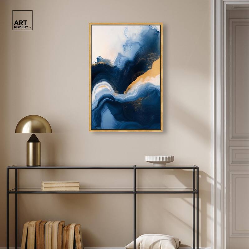 Blue Deep III Canvas by Art Remedy