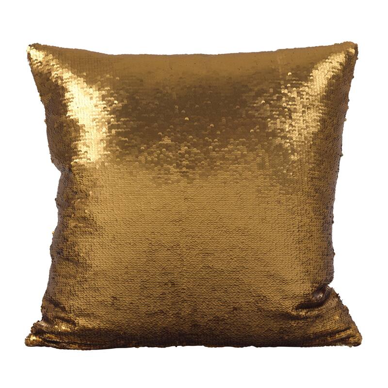 Sirun Collection Sequin Mermaid Design Throw Pillow
