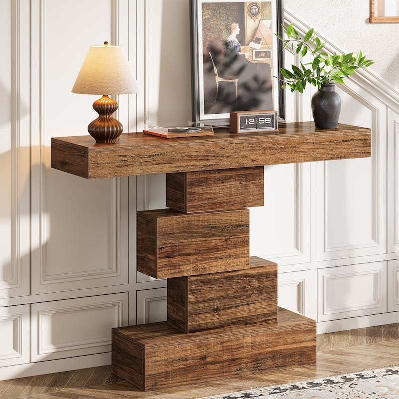 42.5-Inch Narrow Wood Console Table for Entryway Hallway