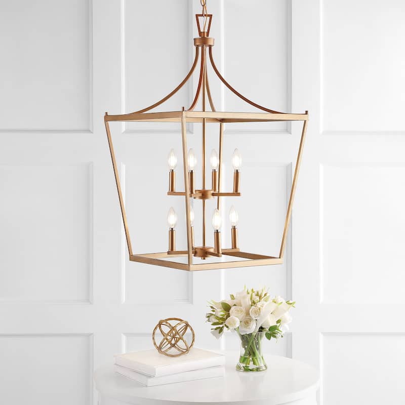 SAFAVIEH Lighting Ghida 8-light Pendant - 20"x20"x37.5-109.5" - 20Wx20Dx110H