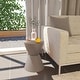 preview thumbnail 102 of 143, Boyd Round Side Table with Ribbed Design Base - Accent Hourglass End Table with Removable Lid for Living Room & Bedroom