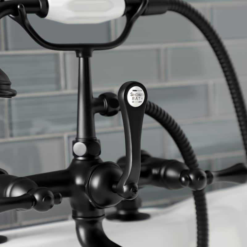 Kingston Brass Vintage 7-Inch Tub Faucet with Hand Shower