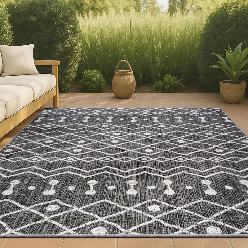 JONATHAN Y Tokay Tribal Bohemian Indoor/Outdoor Area Rug