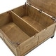 preview thumbnail 11 of 14, Shay Square Storage Trunk Coffee Table with Caster Wheels by iNSPIRE Q Artisan