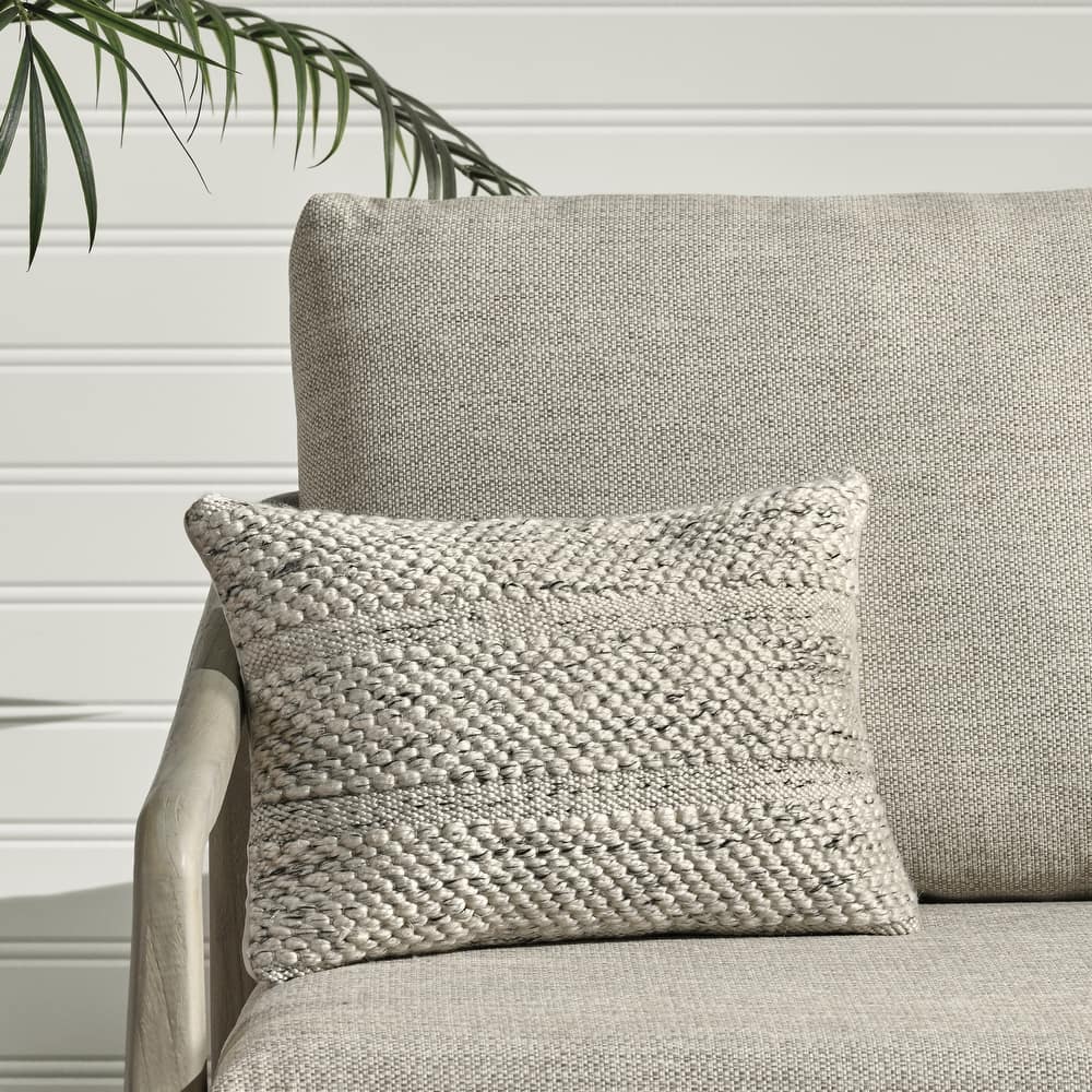 Villa by Classic Home Ford Recycled Fabric Throw Pillow