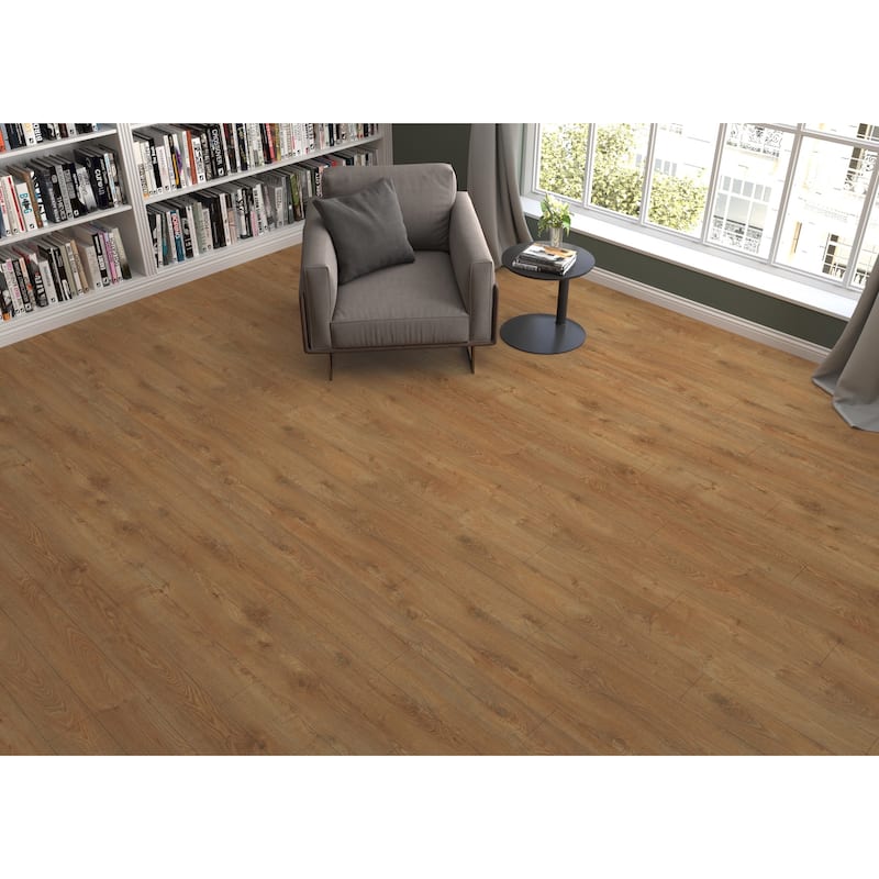SAFAVIEH Parquet Flooring Effect Ural High-Density Engineered Wood Planks - Natural (8-pcs) - 191X1200mm