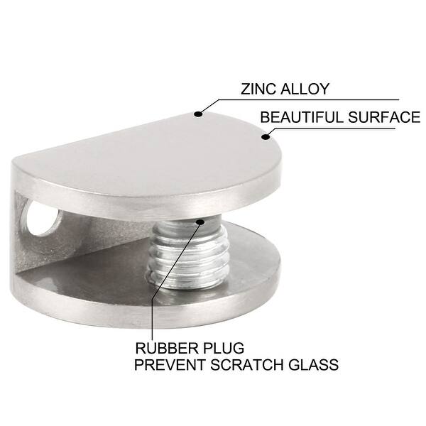 Shop Stainless Steel Cabinet Door Glass Clamp Shelf Brackets