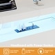 preview thumbnail 53 of 82, Headboards with Storage Shelves, Head Board with Power Outlet and LED Light for Bed Frame